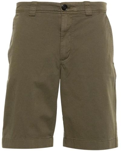 Woolrich Grüne twill-webart casual shorts