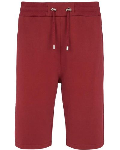 Balmain Flocked shorts - Rosso