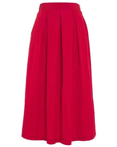 Vicario Cinque Midi Skirts - Red