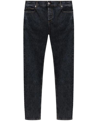 Balmain Schmal geschnittene graue jeans - Blau