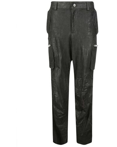 Salvatore Santoro Trousers > straight trousers - Gris