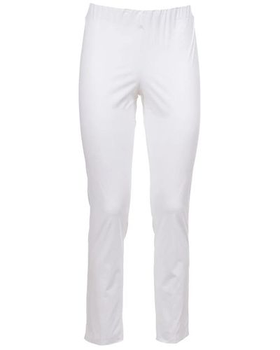 Le Tricot Perugia Trousers > slim-fit trousers - Blanc