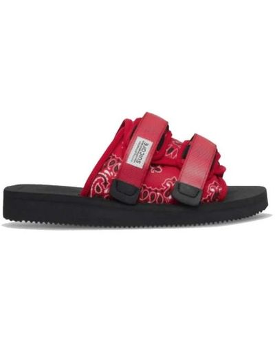Suicoke Shoes > sandals > flat sandals - Rouge