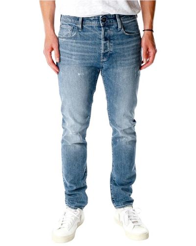G-Star RAW 3301 slim mid waist fit jeans - Blau