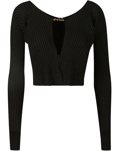 Jacquemus Round-Neck Knitwear - Black