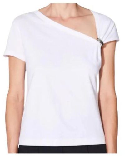 Barbara Bui Magliette bianca in jersey moda - Bianco