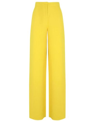 Max Mara Studio Wide Trousers - Yellow