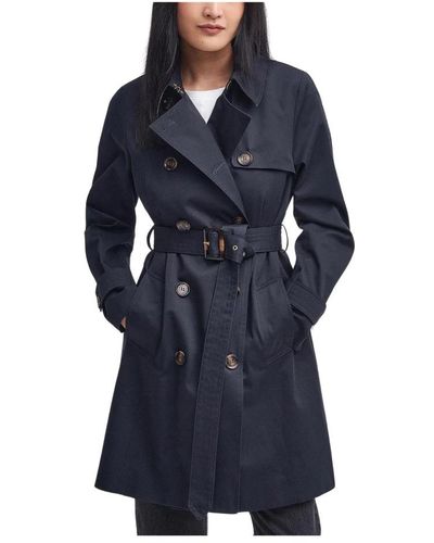 Barbour Trench Coats - Blue