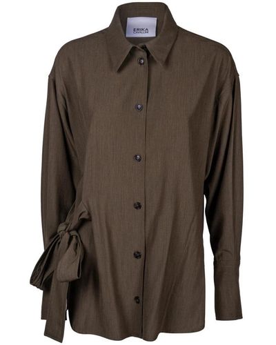 Erika Cavallini Semi Couture Shirts - Brown