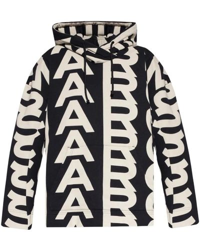 Marc Jacobs Übergroßes Monogramm Sweatshirt - Schwarz