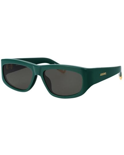 Jacquemus Pilota sonnenbrille für stilvollen sonnenschutz - Grün