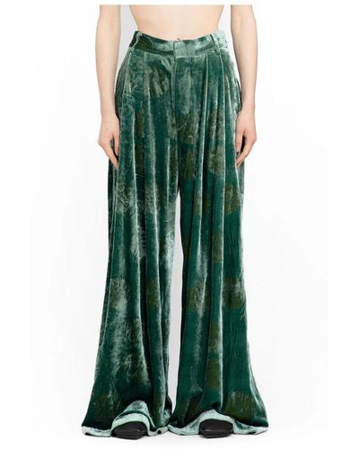 Uma Wang Trousers > wide trousers - Vert