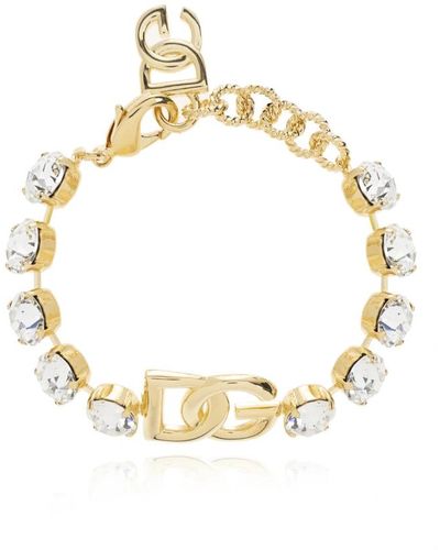 Dolce & Gabbana Bracelet with logo - Mettallic