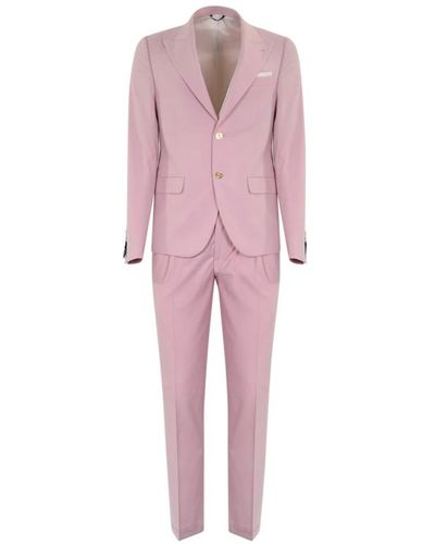Daniele Alessandrini Single Breasted Suits - Pink
