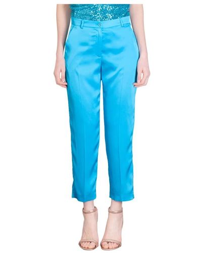 Blugirl Blumarine Trousers > cropped trousers - Bleu