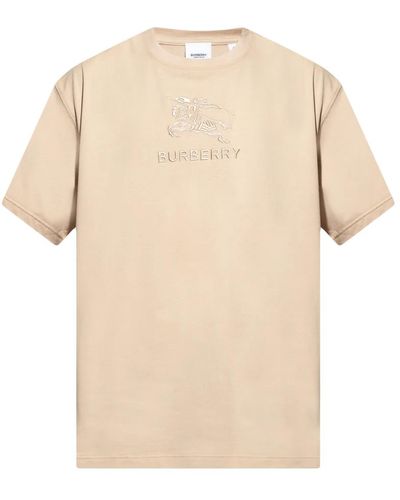Burberry Tempah T-Shirt mit Logo - Natur