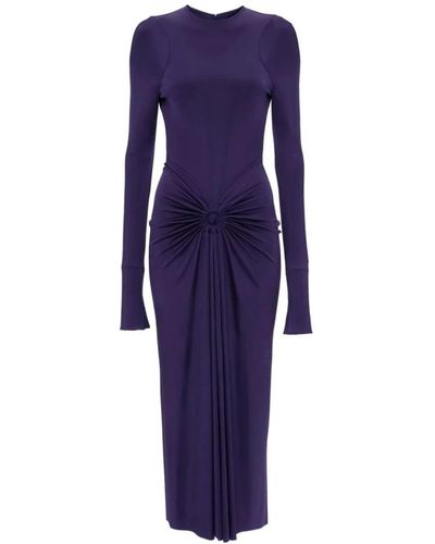 Victoria Beckham Midi Dresses - Purple