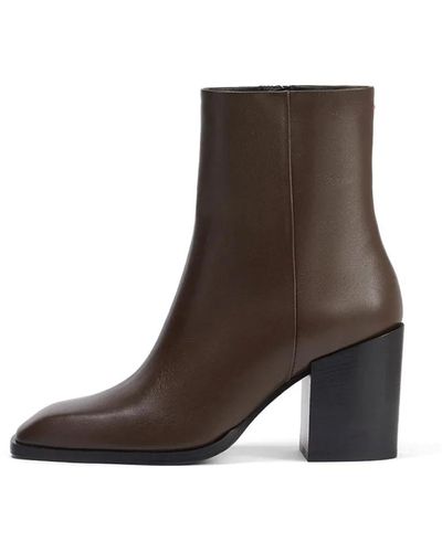 Aeyde Shoes > boots > heeled boots - Marron