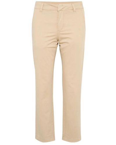 Part Two Cropped Trousers - Natural