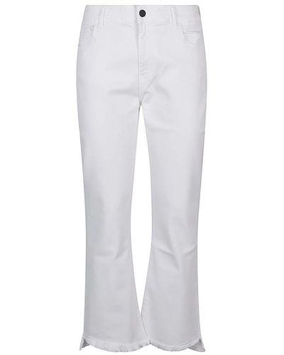 Liviana Conti Cropped Jeans - White