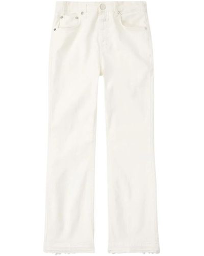 Closed Cropped Jeans - White
