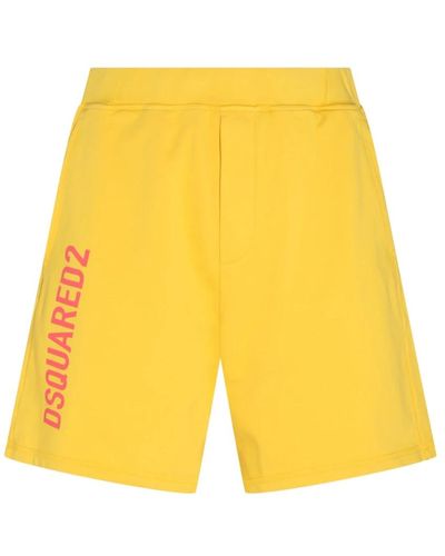 DSquared² Shorts casual gialli vivaci - Giallo