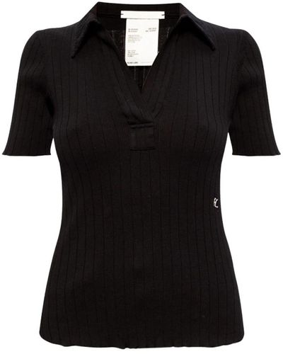 Helmut Lang Top a coste - Nero