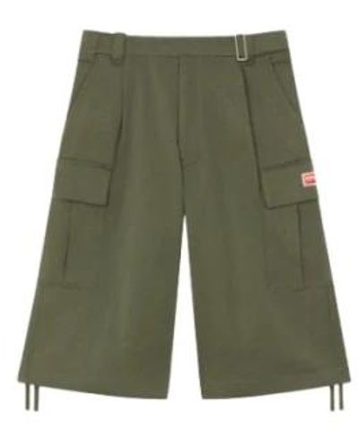 KENZO Cargo army bermuda shorts - Grün