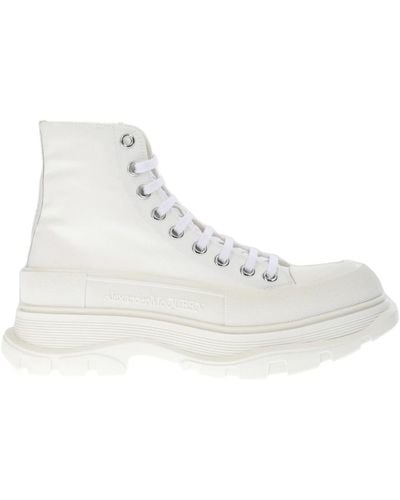 Alexander McQueen Moderne high sneakers - Weiß
