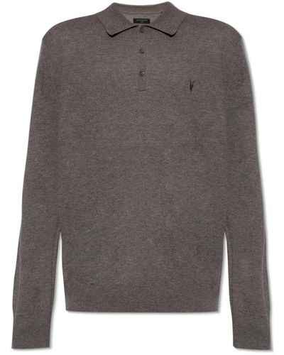 AllSaints Pullover mit kragen 'kilburn' - Grau