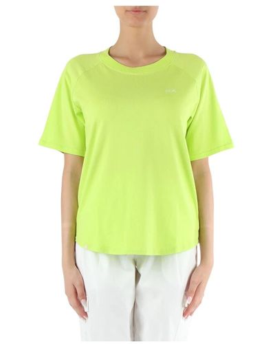 Sun 68 T-shirt oversize in cotone con ricamo logo - Verde