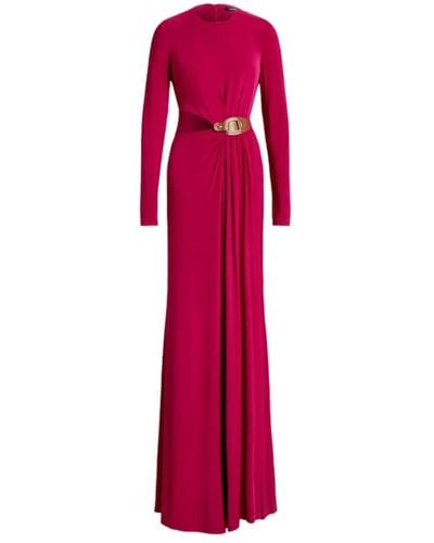 Ralph Lauren Vestido largo fucsia para mujeres - Rojo
