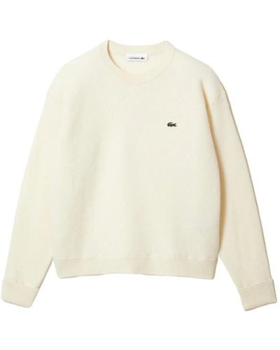 Lacoste Knitwear > round-neck knitwear - Blanc