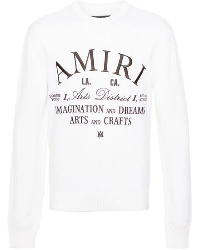 Amiri Round-Neck Knitwear - White