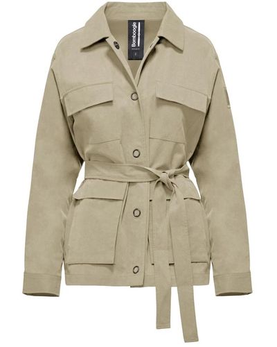 Bomboogie Cotton/ gabardine safari jacket - Neutro