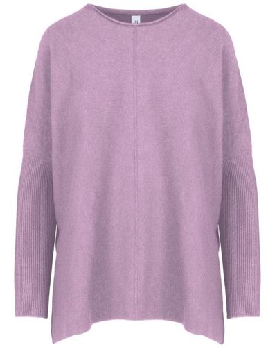 Bomboogie Round-Neck Knitwear - Purple