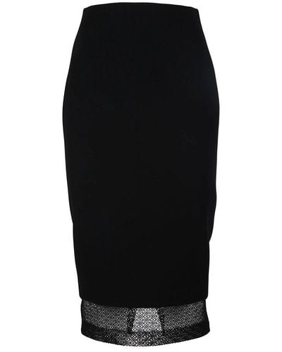 Victoria Beckham Midi Skirts - Black