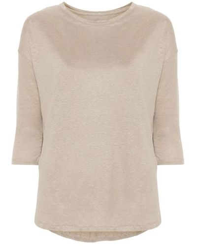 Majestic Filatures Round-Neck Knitwear - Natural