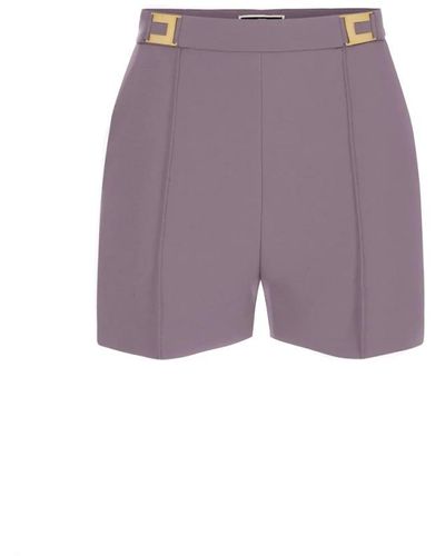 Elisabetta Franchi Short Shorts - Purple