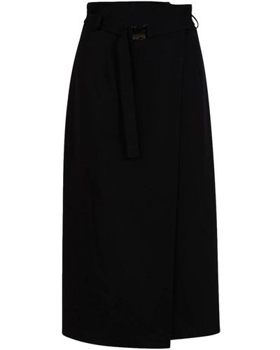 COSTER COPENHAGEN Falda envoltura elegante - Negro