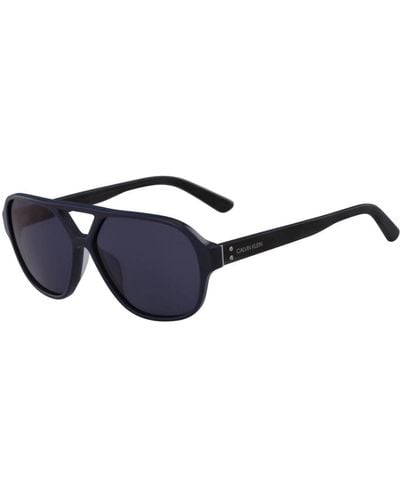Calvin Klein Montatura blu lente blu occhiali da sole ck18504s-410