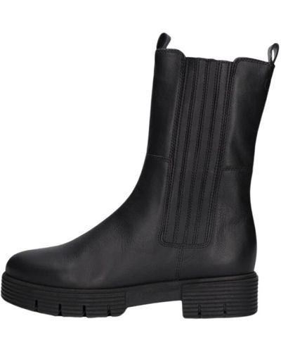 Gabor Schwarze chelsea-boots chunky sohle