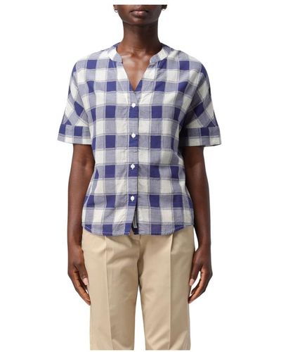 Woolrich Short Sleeve Shirts - Blue