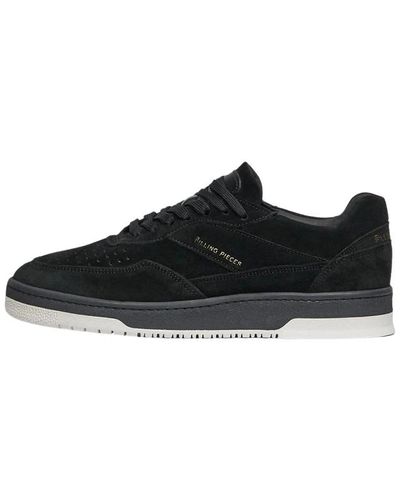 Filling Pieces Retro suede sneaker - Nero