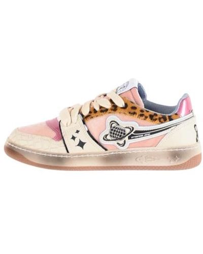 ENTERPRISE JAPAN Sneakers mit Leopardenmuster aus Leder - Pink