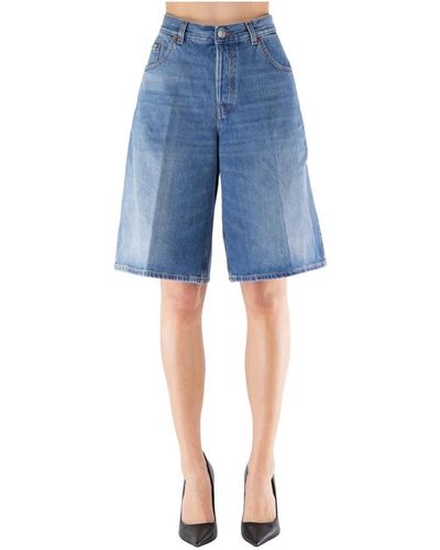 Haikure Shorts de mezclilla para mujer - Azul