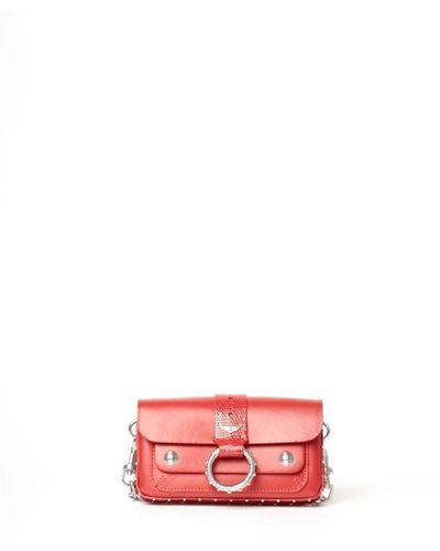 Zadig & Voltaire Borsa a tracolla rossa in pelle kate wallet power - Rosso
