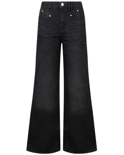 Isabel Marant Wide Jeans - Black