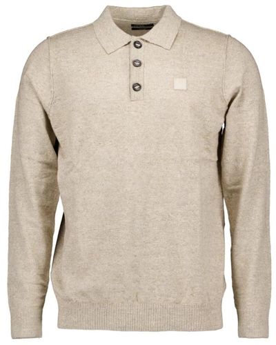 Butcher of Blue Clifden polo pullover in - Natur