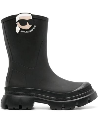 Karl Lagerfeld Rain Boots - Black